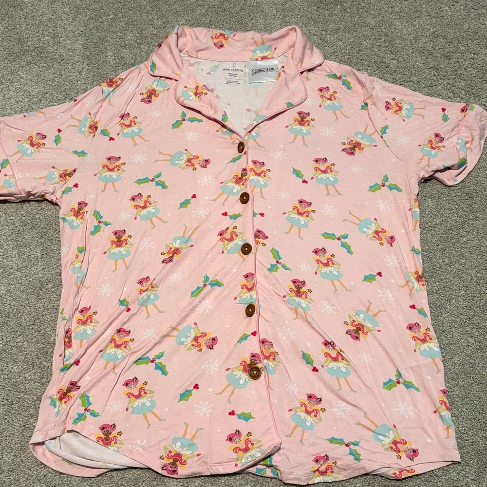 Posh Peanut Glitter Ville Pajama Top